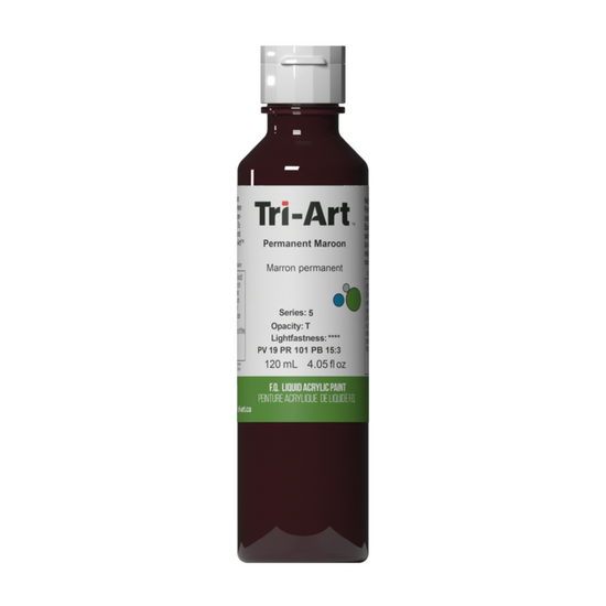Tri-Art Liquid Acrylic Paint : Permanent Maroon