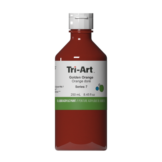 Tri-Art Liquid Acrylic Paint : Golden Orange