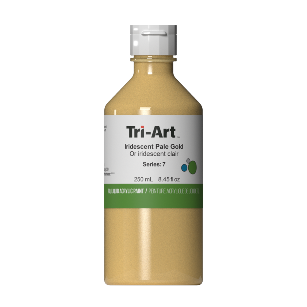 Tri-Art Liquid Acrylic Paint : Iridescent Pale Gold
